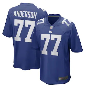 mens nike jack anderson royal new york giants game player j